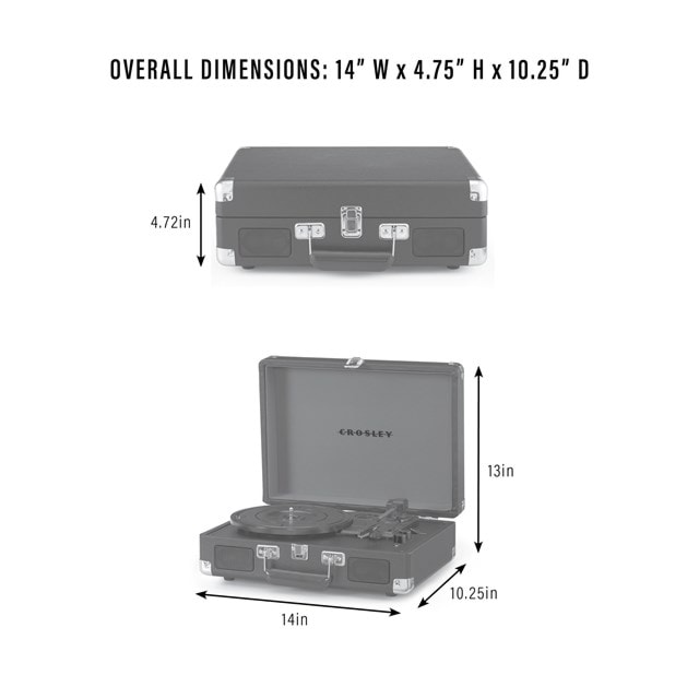 Crosley Cruiser Plus Retro Cherry Bluetooth Turntable - 16