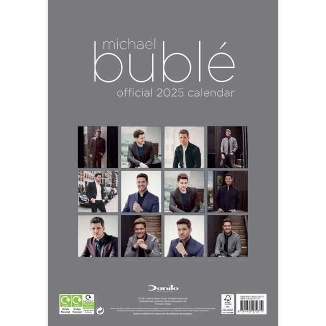 Michael Buble 2025 A3 Calendar - 7