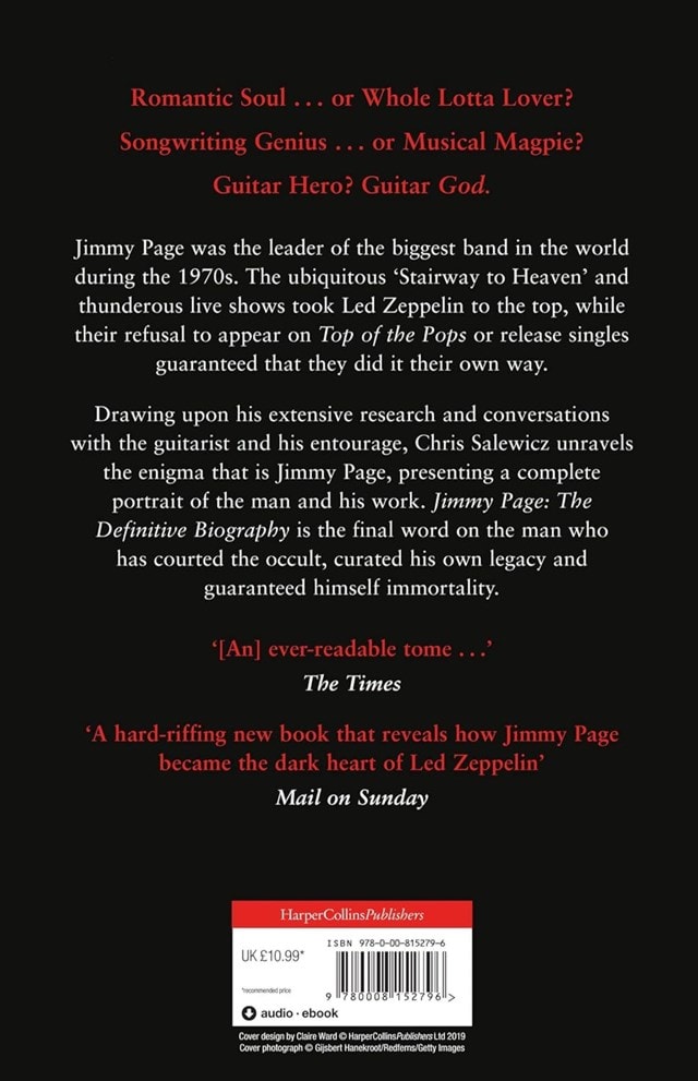 Jimmy Page: Definitive Biography Paperback By Chris Salewicz - 2