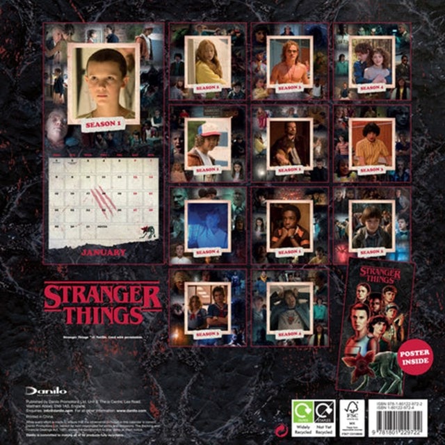 Stranger Things 2024 Square Calendar - 3
