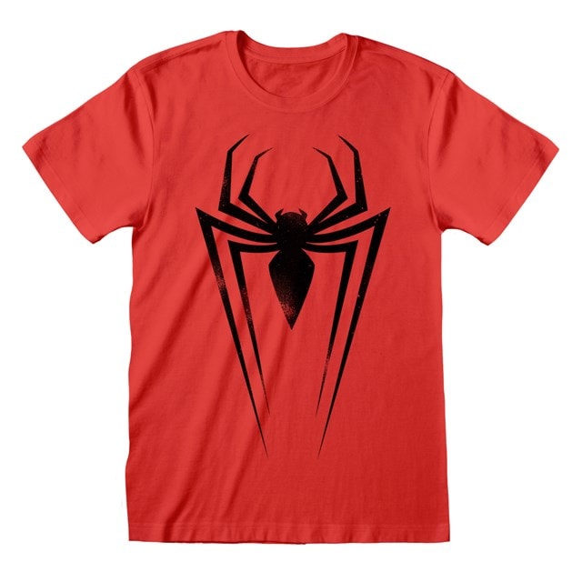 Spider-Man T-Shirt Classic Spider-man Logo Design Black Spider