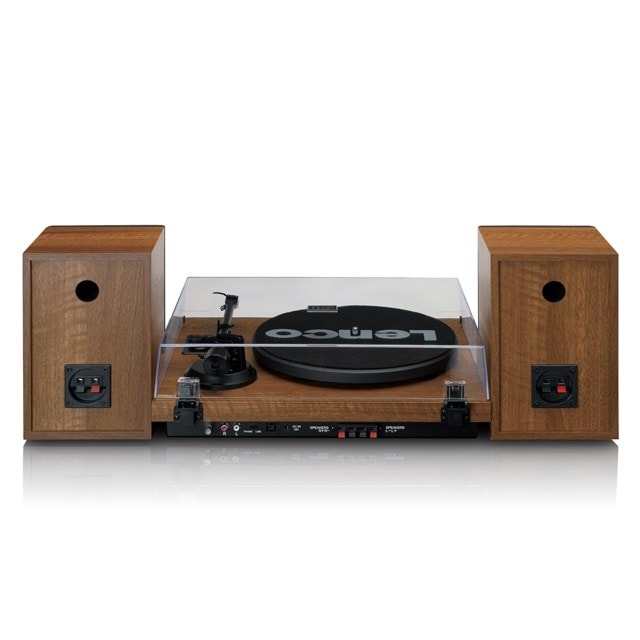 Lenco LS-480WD Wood Turntable and Speakers - 7