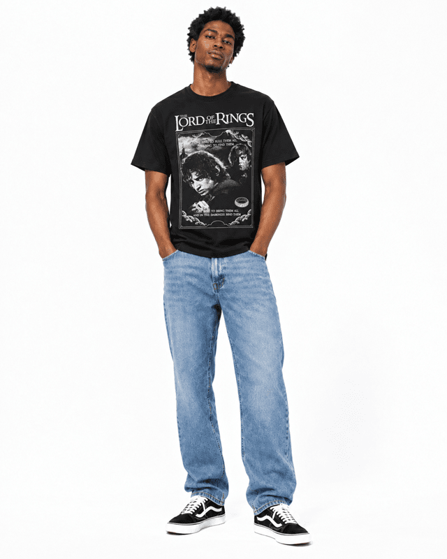 The Lord Of The Rings Frodo Wash Black Tee (Small) - 2