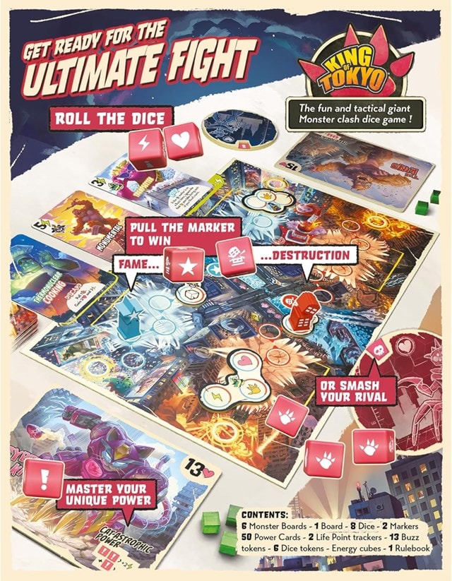 King Of Tokyo Duel Board Game - 2