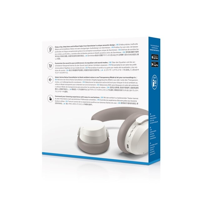 Sennheiser Accentum White Active Noise Cancelling Bluetooth Headphones - 7
