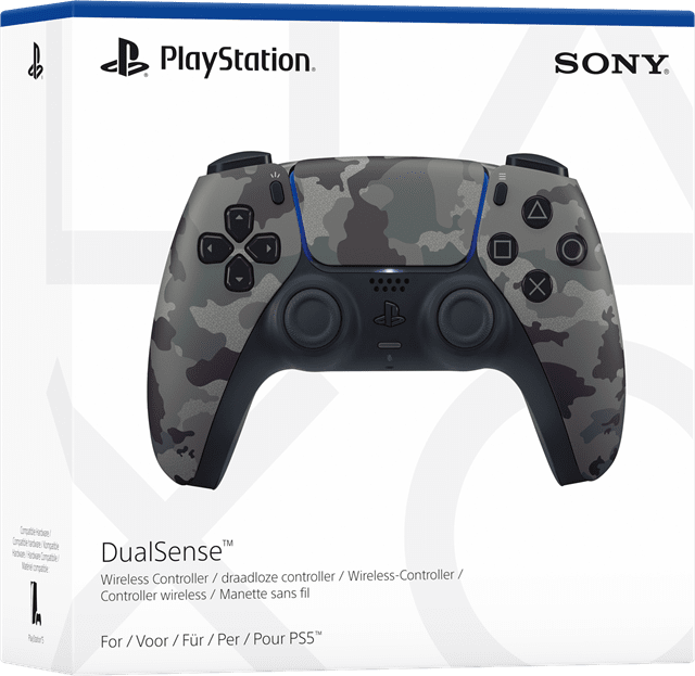 Official PlayStation 5 DualSense Controller - Grey Camouflage - 5