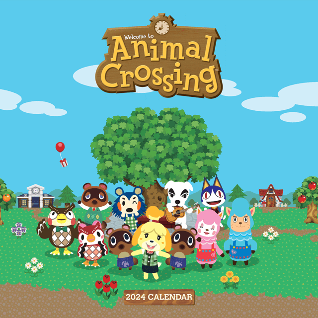 Animal Crossing 2024 Square Calendar Calendar Free shipping over £