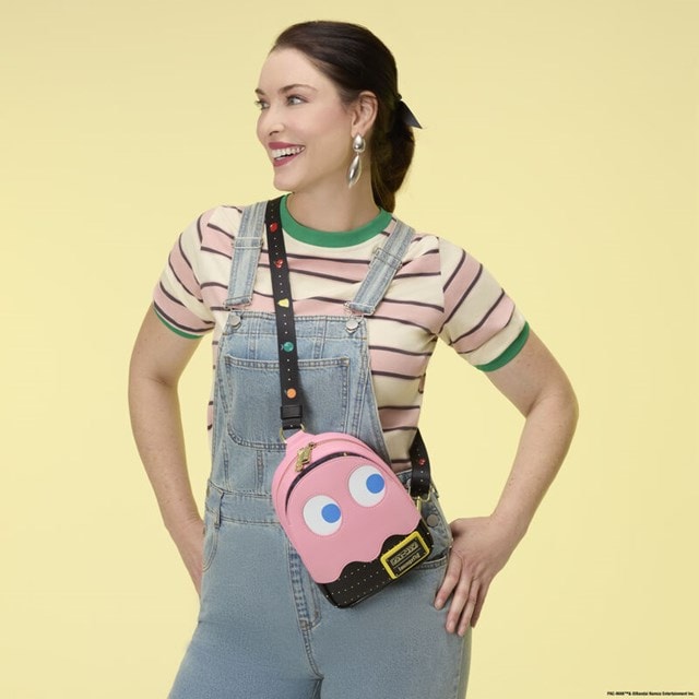 Pac-Man Pinky Ghost Sling Loungefly Crossbody Bag - 6