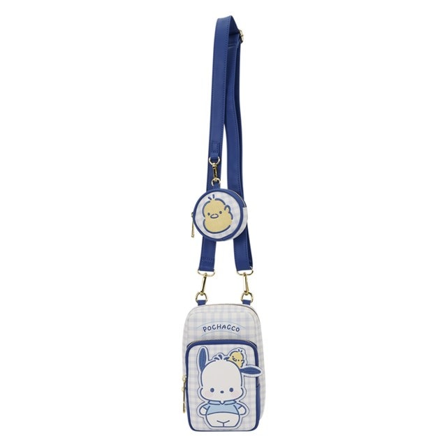 Pochacco Gingham Sanrio Loungefly Crossbody Sling Bag With Coin Bag - 3