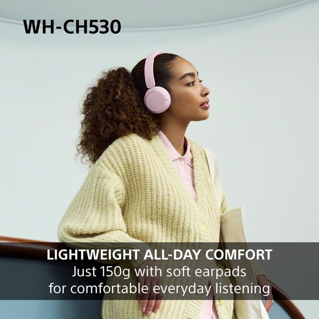 Sony WH-CH530 Black Bluetooth Headphones - 3