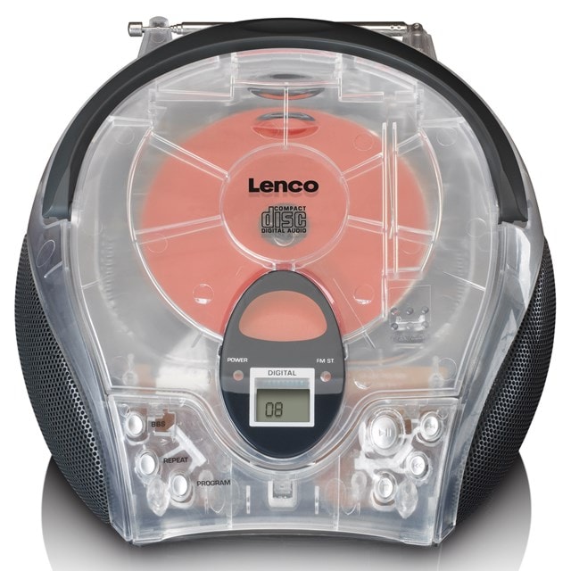 Lenco SCD-24TR Transparent CD Player with FM Radio - 3