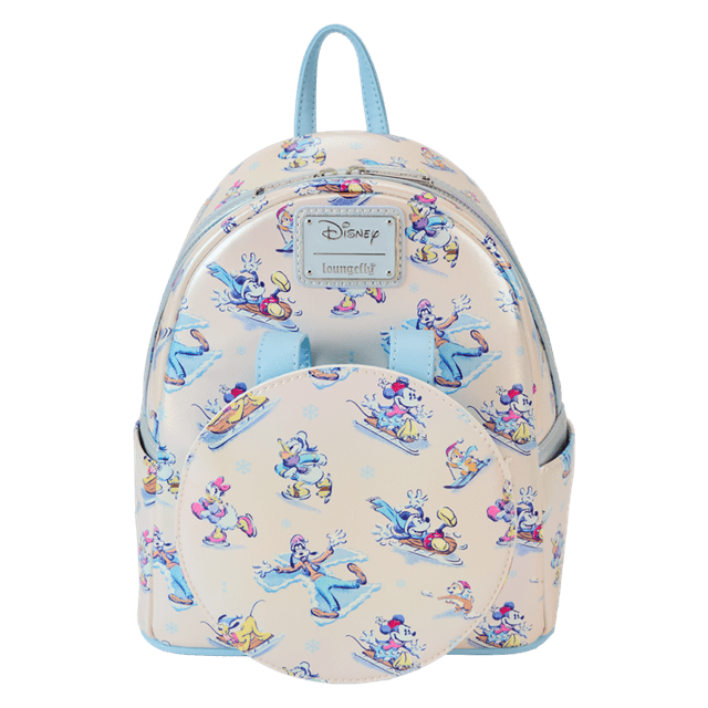 Mickey & Friends Winter Wonderland Loungefly Mini Backpack With Headband - 4