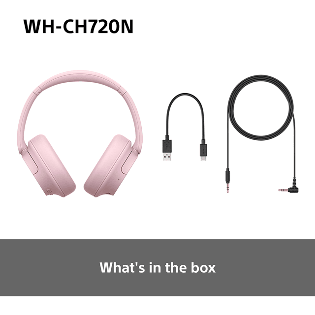 Sony WH-CH720N Pink Noise Cancelling Bluetooth Headphones - 6