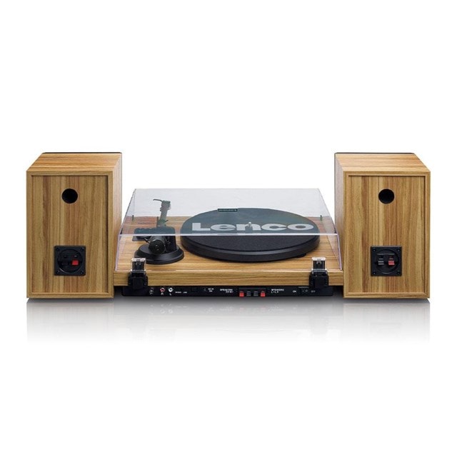 Lenco LS-500 Wood Turntable and Speakers - 4