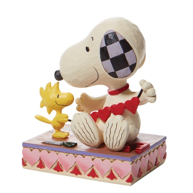 Snoopy With Hearts Garland Peanuts By Jim Shore Figurine - 3