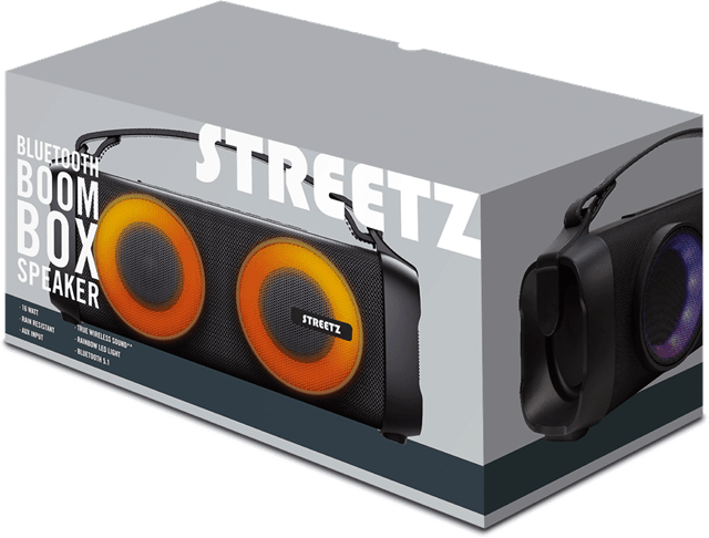Streetz 16W LED Boombox Bluetooth Speaker - 11