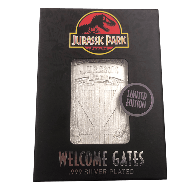 Jurassic Park: Entrance Gates Silver Plated Collectible - 4