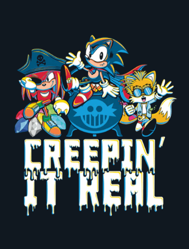 Creepin It Real Sonic The Hedgehog Loose 30cm x 40cm Print - 1