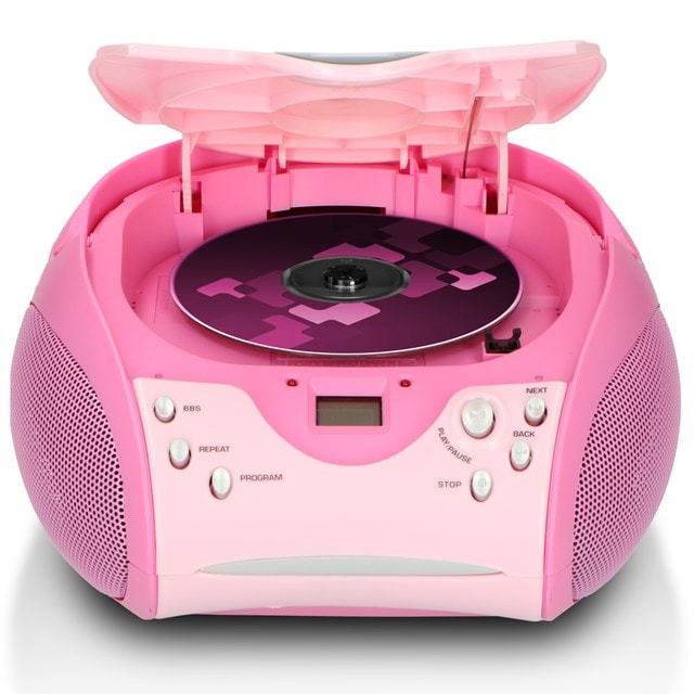 Lenco SCD-24 Pink CD Player with FM Radio - 2