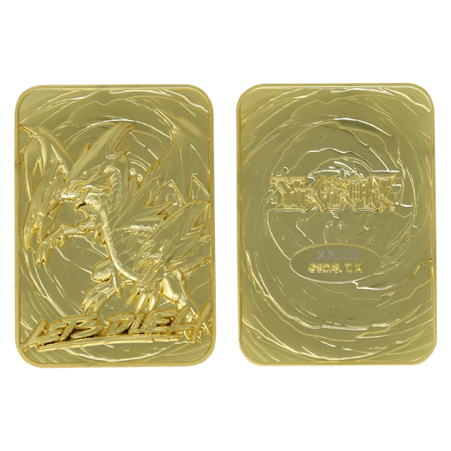Yu-Gi-Oh! Blue Eyes Ultimate Dragon: 24K Gold Plated Ingot Collectible - 5