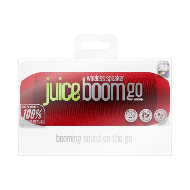 Juice Boom Go Red Bluetooth Speaker - 3