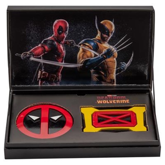 Deadpool & Wolverine Belt Icons Oversized Magnetic Pin Set In Collectible Number Replica - 6