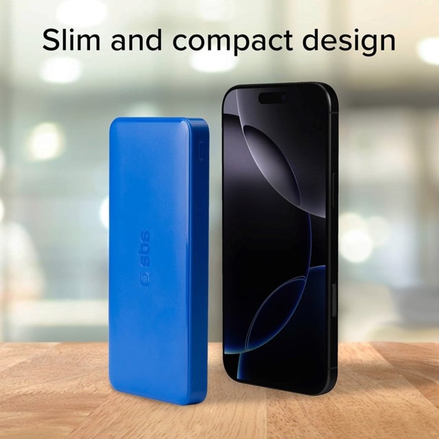 SBS 10W Light Blue 10000mAh Power Bank - 8