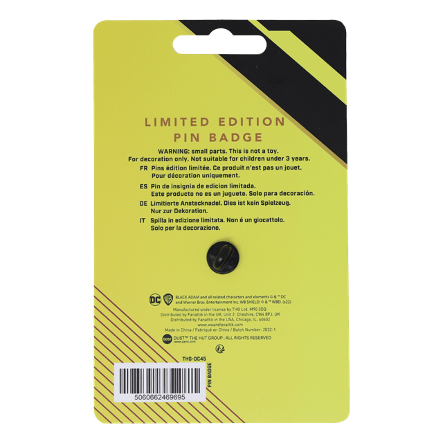Black Adam Limited Edition Pin Badge - 5