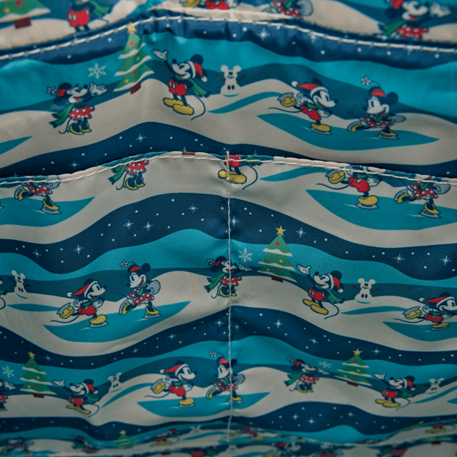 Mickey And Minnie Holiday Loungefly Convertible Tote Bag - 4