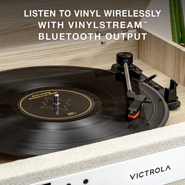 Victrola Century Natural Bluetooth Turntable with CD & Cassette - 3