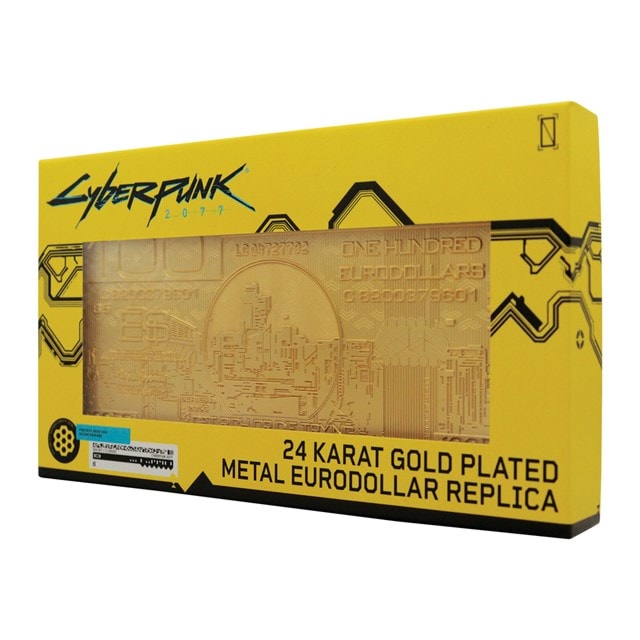 Cyberpunk 2077 24k Gold Plated Metal Replica Eurodollar - 4