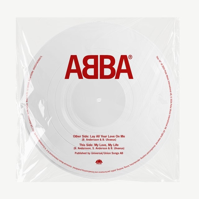 Lay All Your Love On Me/My Love, My Life - Limited Edition Picture Disc - 2