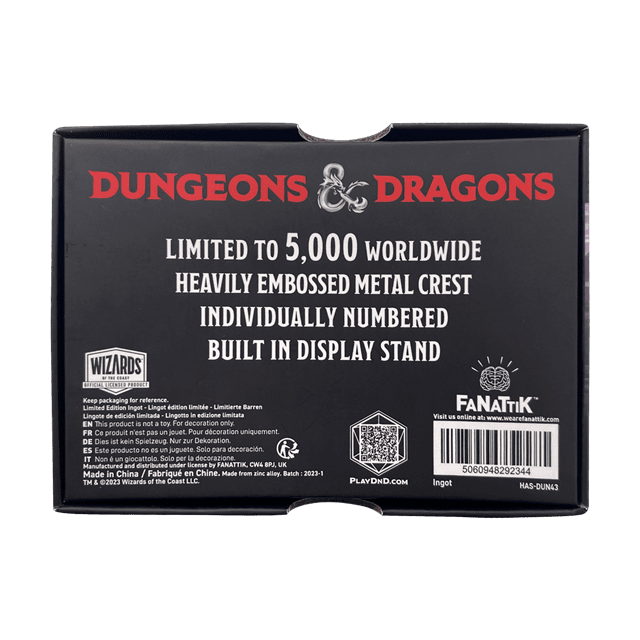 Dungeons & Dragons Limited Edition Mithral Hall Ingot - 4