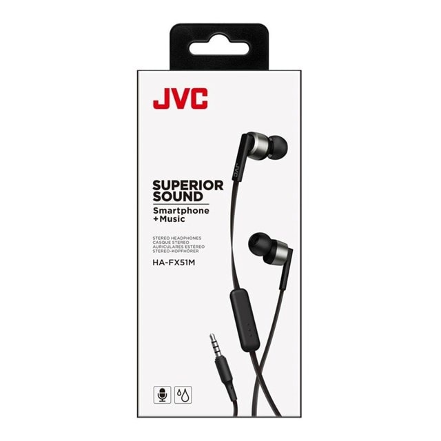 JVC HA-FX51M Black Earphones - 3