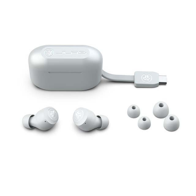 JLab Go Air Pop White True Wireless Bluetooth Earphones - 5