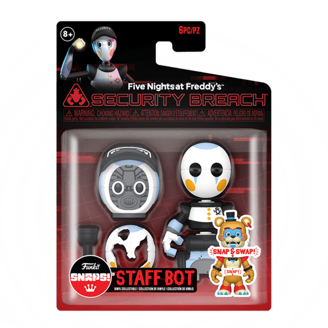 Security Staff Bot Five Nights At Freddys (FNAF) Funko Snap Single Pack - 1