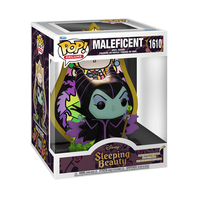 Maleficent Princess Aurora Stained Glass 1610 Disney Villains Funko Pop Vinyl Deluxe - 2