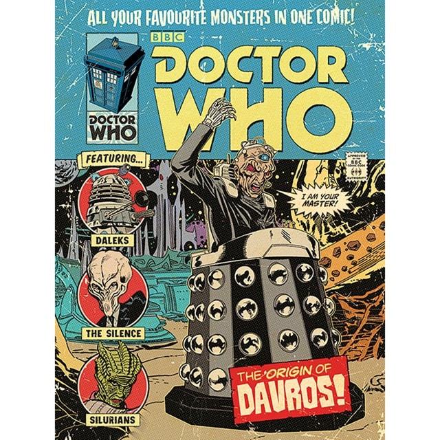 Origin Of Davros Doctor Who Canvas Print 60 x 80cm - 1