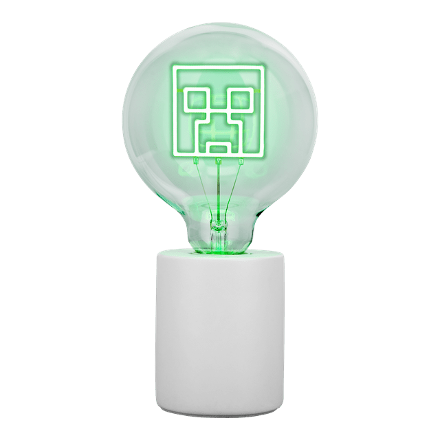 Creeper Minecraft LED Neon Bulb Lamp - 3