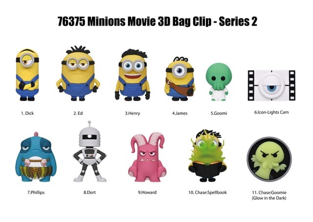 Minions Movie Series 2 Bag Clips - 2