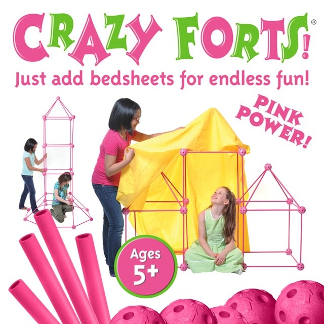 Crazy Forts Play Tent Pink Princess Playset - 1