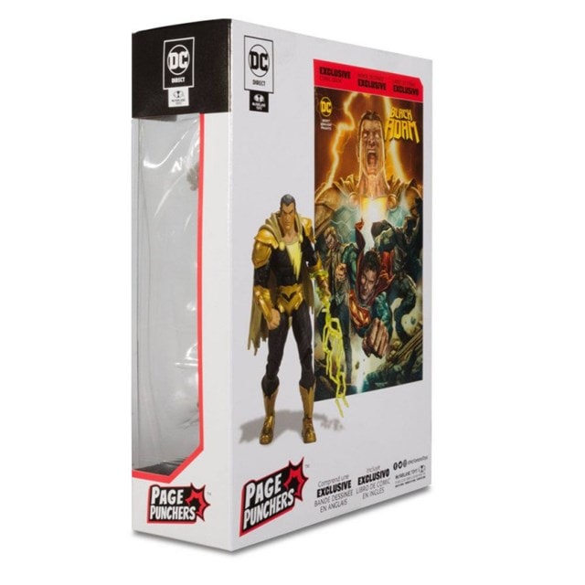 Black Adam 7" Action Figure With Comic Book - 5