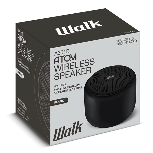 Walk Audio Atom Black Bluetooth Speaker - 2