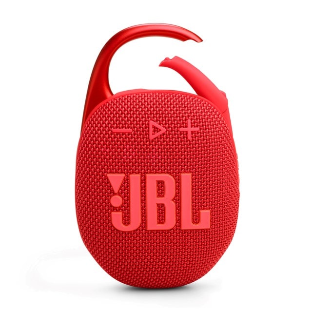 JBL Clip 5 Red Bluetooth Speaker - 4