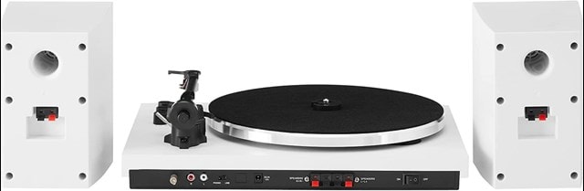 Crosley T150 White Turntable With Speakers - 4