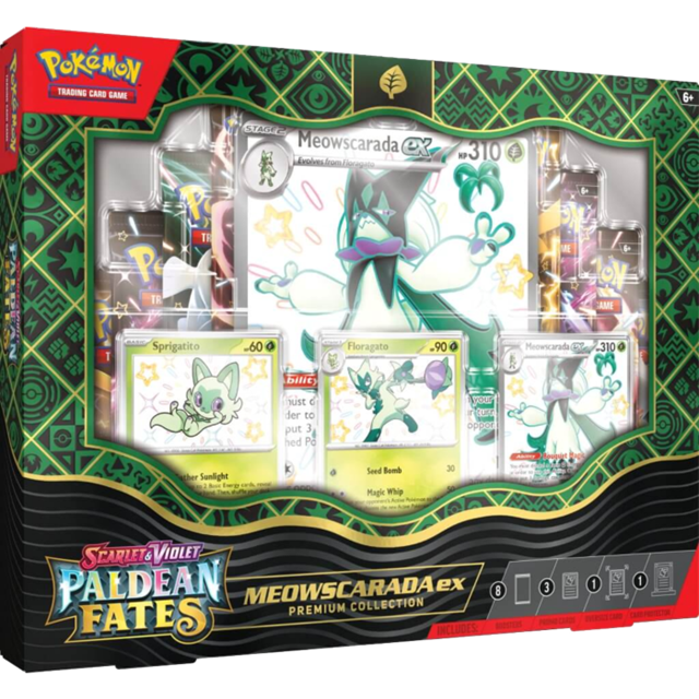 Scarlet & Violet 4.5 Paldean Fates Premium Collection TCG Pokemon Trading Cards - 2