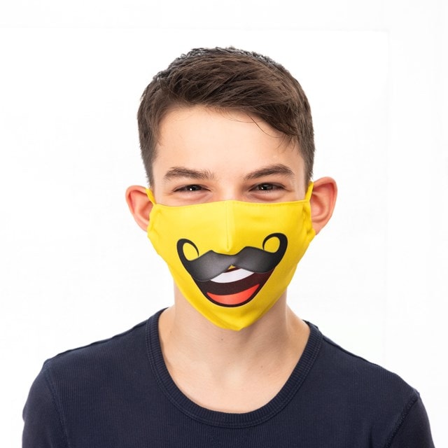 Moustache Emoji Face Covering - 1