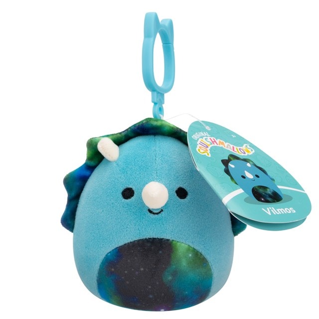 Vilmos The Triceratops Squishmallows Clip-On Plush - 5