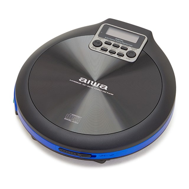 Aiwa PCD-810 Blue Portable CD Player - 2