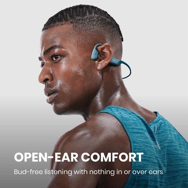 Shokz OpenRun Pro Blue Bone Conduction Bluetooth Earphones - 3